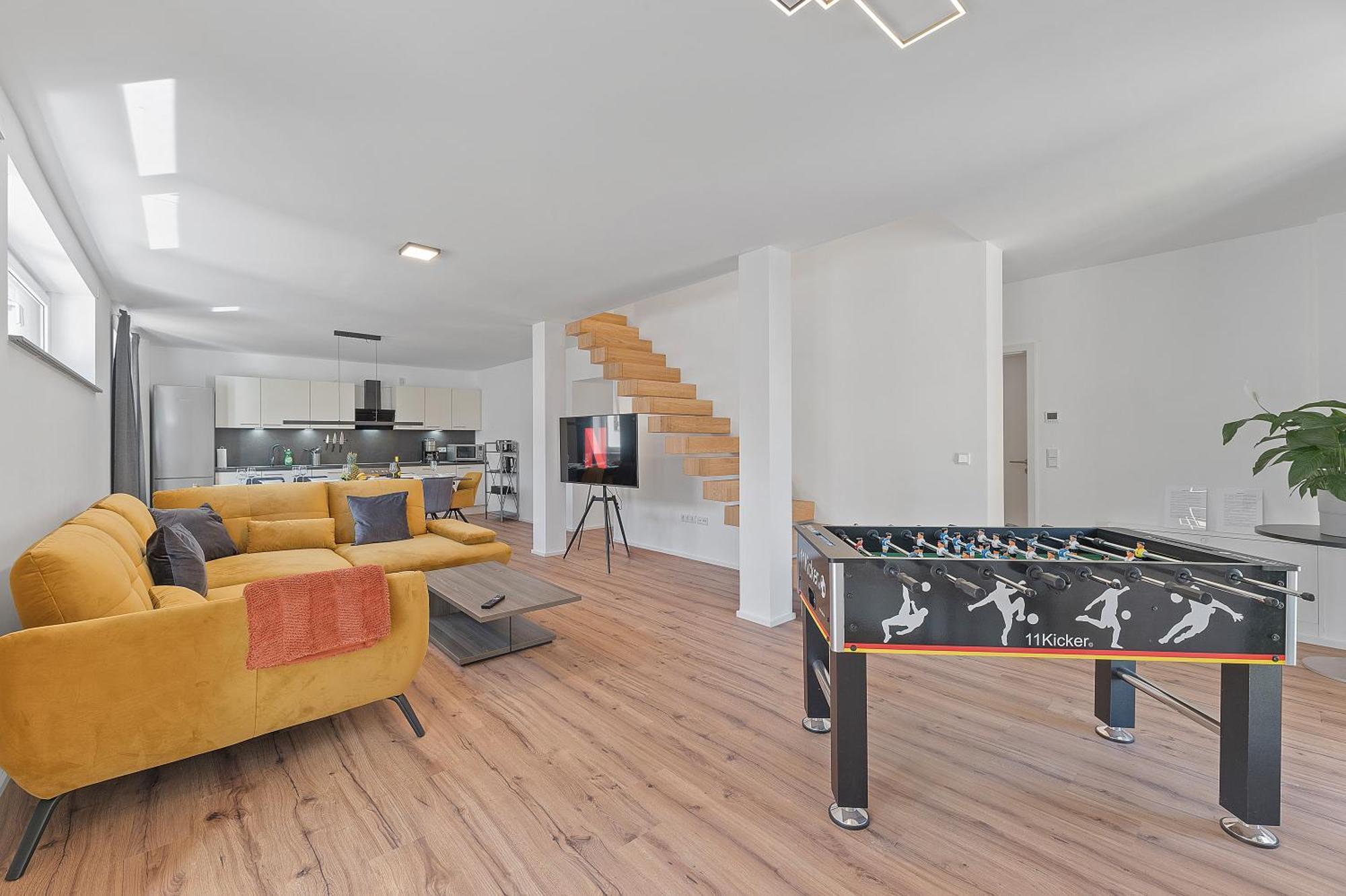 Golden Home With Barbecue, Yoga, Football Table Sinsheim Exterior photo